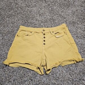 Universal Thread Mustard High Waist Women Shorts
